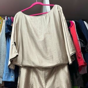 Rachael. Gold Romper. Size L